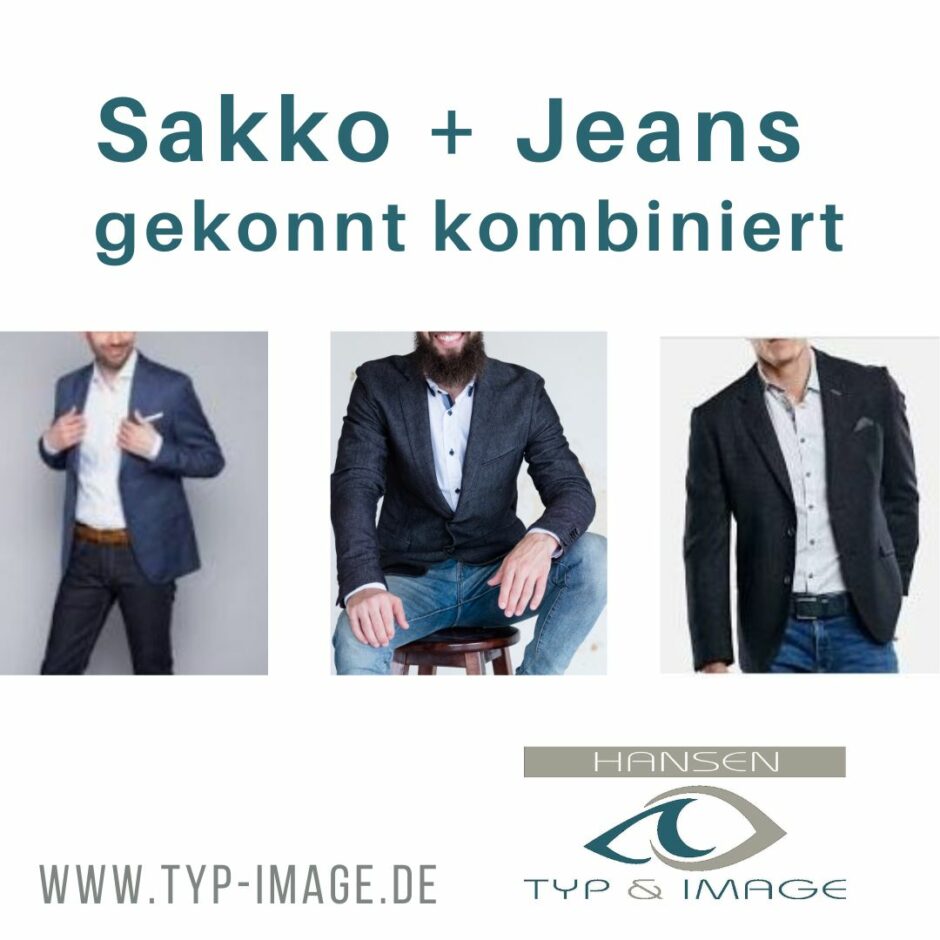 Sakko + Jeans gekonnt kombiniert